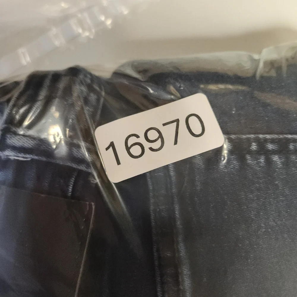Encrypted Jeans Mens 38x32 Blue Distressed Ripped Moto Biker Denim Knee Panel